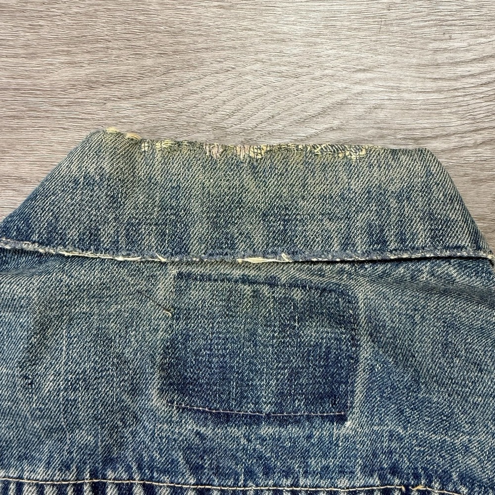 Vintage 60s Levis 557XX Big E Denim Jacket Type 3 557 XX Every Garment USA 40 - Picture 12 of 16